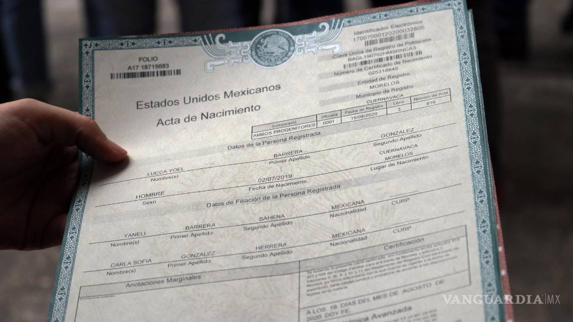 $!Existen dos formas principales de corregir tu acta de nacimiento: Presencialmente en las oficinas del Registro Civil o en línea.