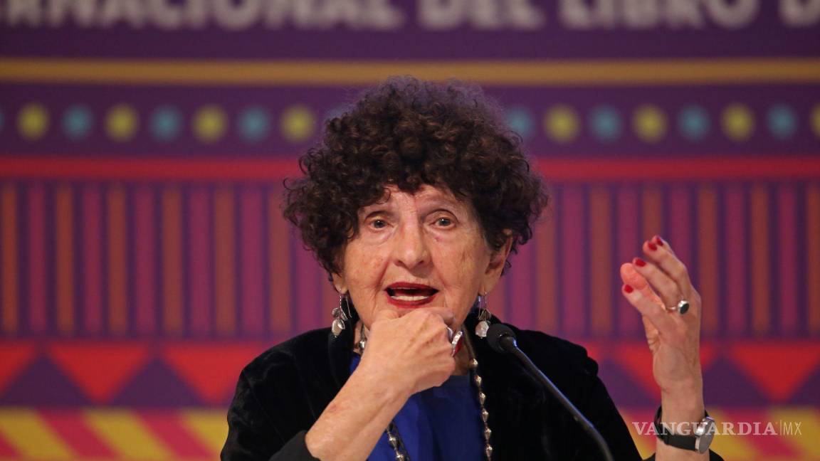 $!La escritora mexicana Margo Glantz en la la edición 33 de la Feria Internacional del Libro de Guadalajara. Fernando Carranza García/Cuartoscuro