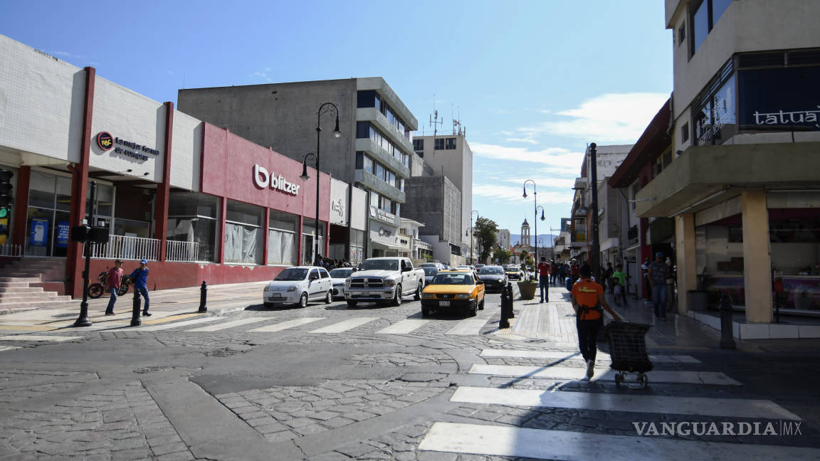 Un no rotundo de comerciantes de Saltillo a la peatonalización de calles del centro