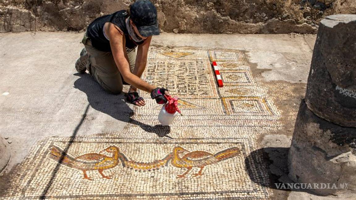 Mosaico encontrado en Galilea abre un debate sobre el milagro de los panes y los peces