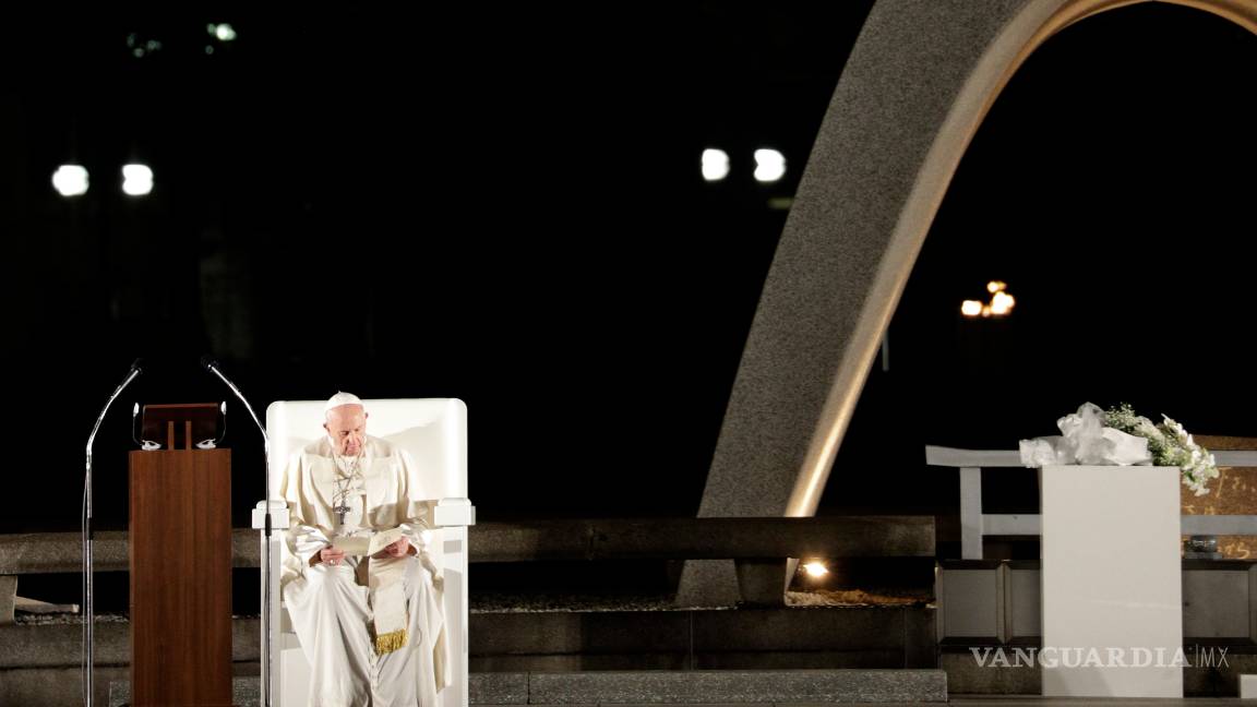 $!Poseer armas atómicas es inmoral: Se pronuncia el papa Francisco contra arsenales nucleares en Hiroshima