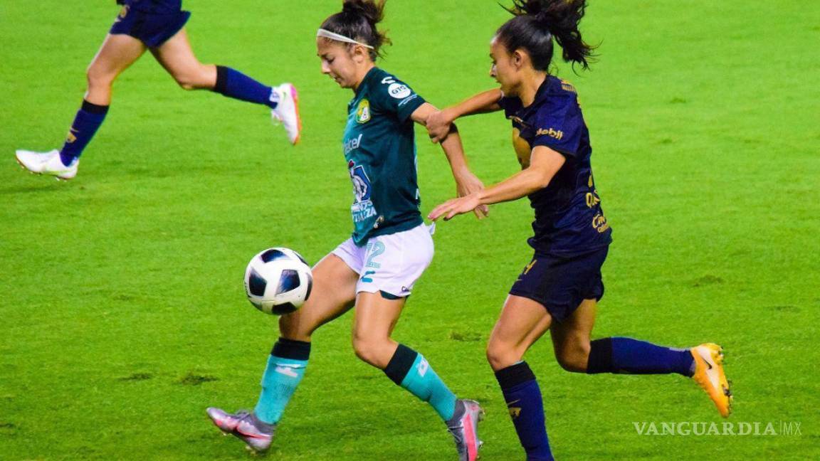 $!Partido de la jornada 9 del torneo Grita México Apertura 2021 de la Liga BBVA MX Femenil, entre las Esmeraldas de León y Pumas de la UNAM. Cuartoscuro/Imago 7