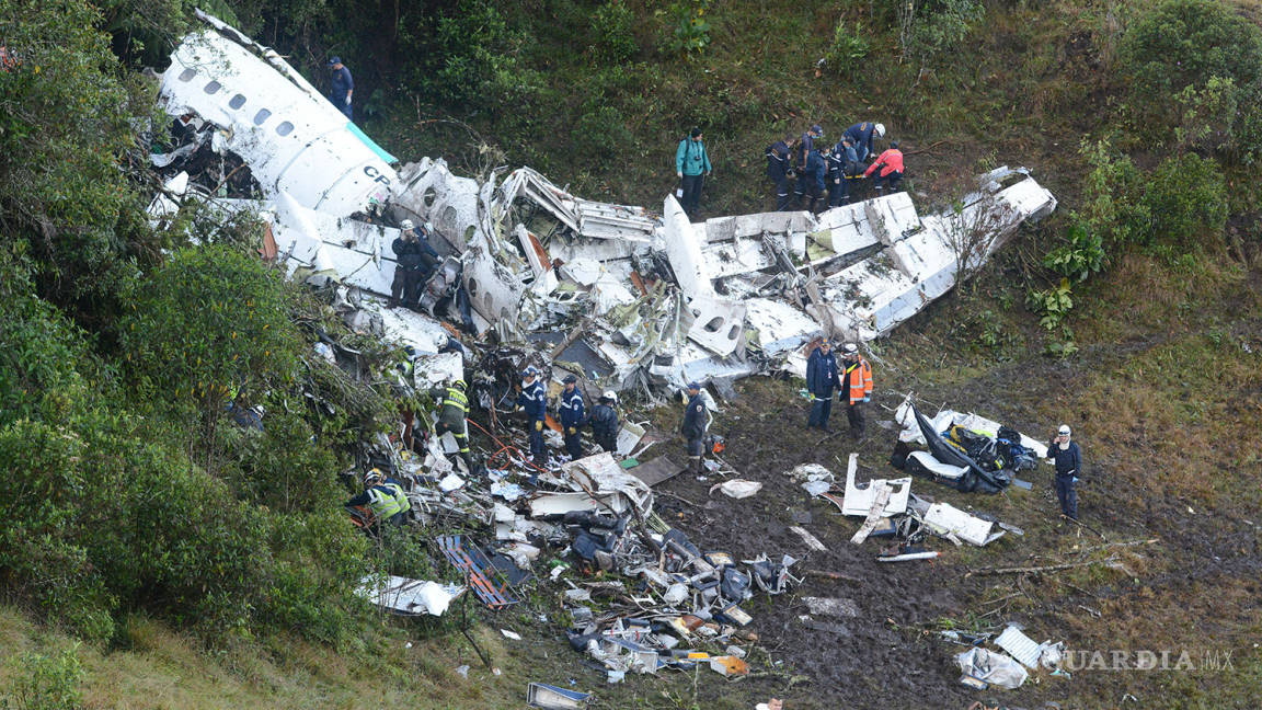 $!Así quedó el avión del Chapecoense; las imágenes de la tragedia