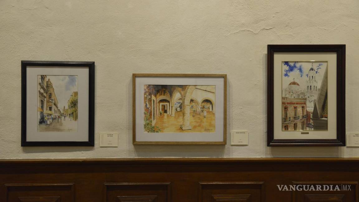 $!Saltillo, Coah. Mex. 14 de marzo del 2023 Inauguración de las Expos El Maestro, de Otilio Peña y Los Discípulos, de Daniel Canales, Josue de la Peña y María Esquivel, en el Centro Cultural Vito Alessio Robles