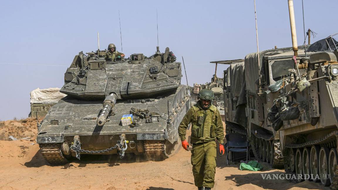 $!Soldados israelíes siguen vigilando la frontera con la Franja de Gaza.