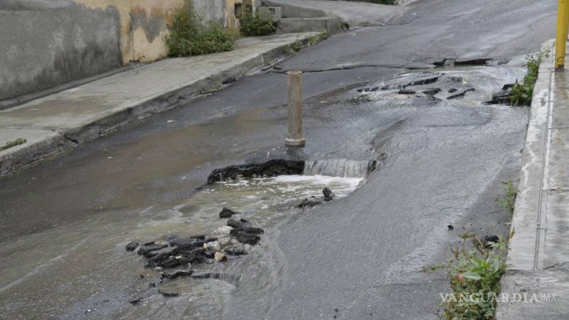 $!Una “cascada” se produce por la irregularidad del terreno.
