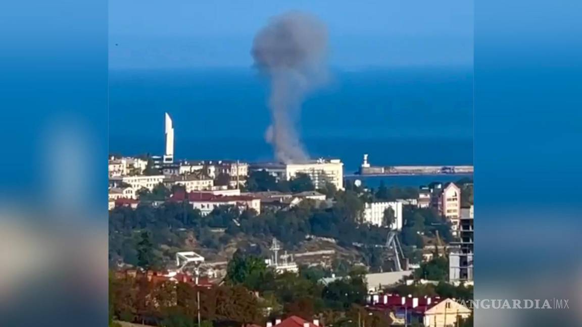 El cuartel general de la armada rusa en Crimea es blanco de un ataque con drones