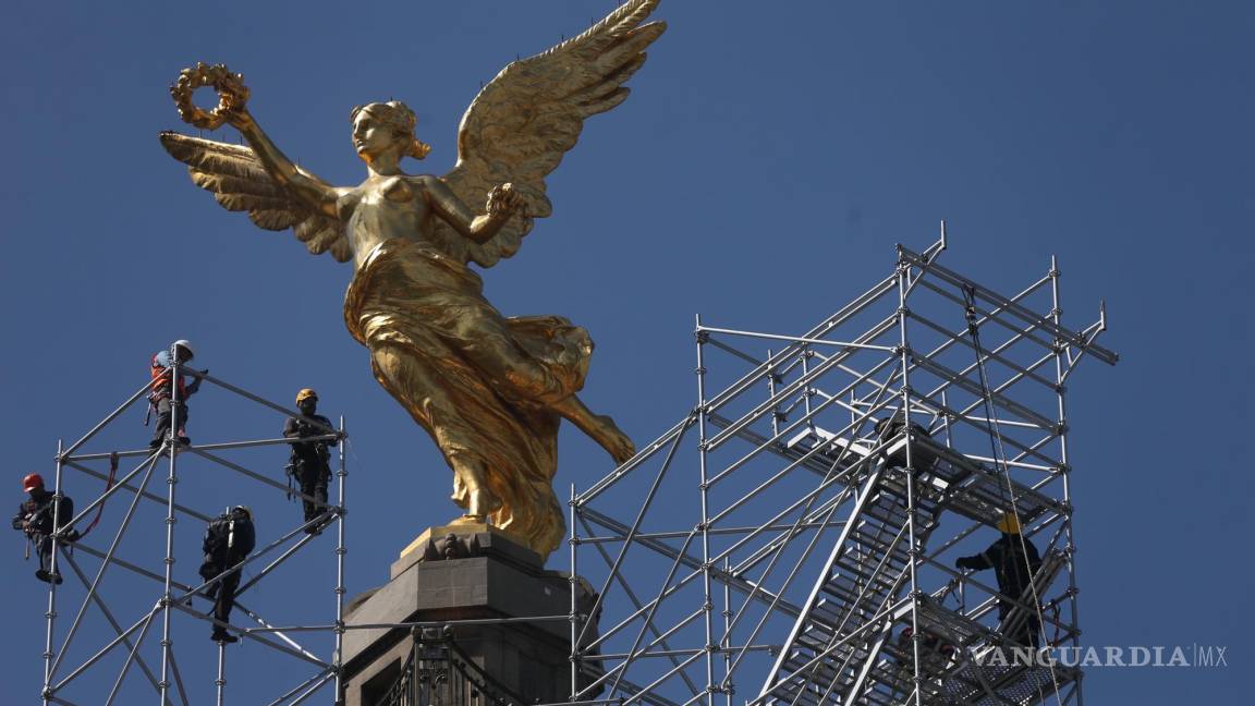 Restauran al Ángel de la Independencia para el bicentenario de México