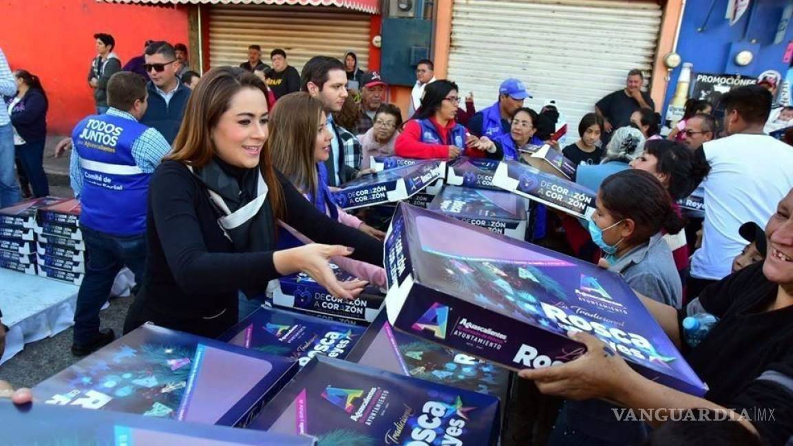 Alcaldesa de Aguascalientes gastó más de tres millones de pesos en roscas de reyes