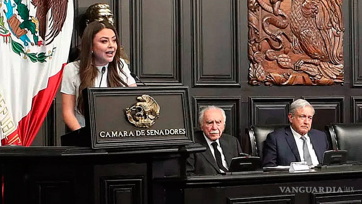Senadora se la pasó alabando a AMLO en homenaje a Payán