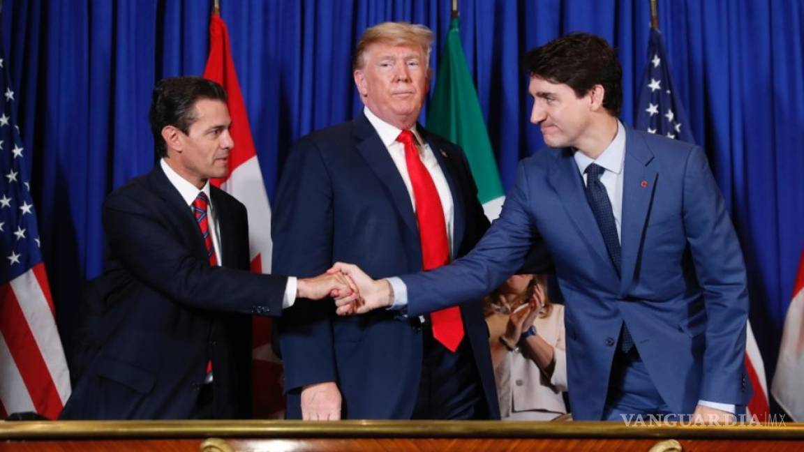 &quot;¡Justin!&quot;: El momento incómodo que pasó Peña Nieto con Trudeau durante la firma del T-MEC