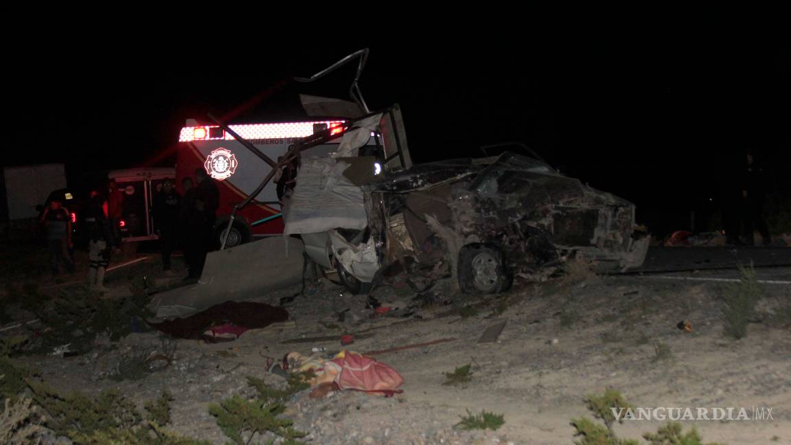 $!Accidente en carretera a General Cepeda deja a tres personas sin vida
