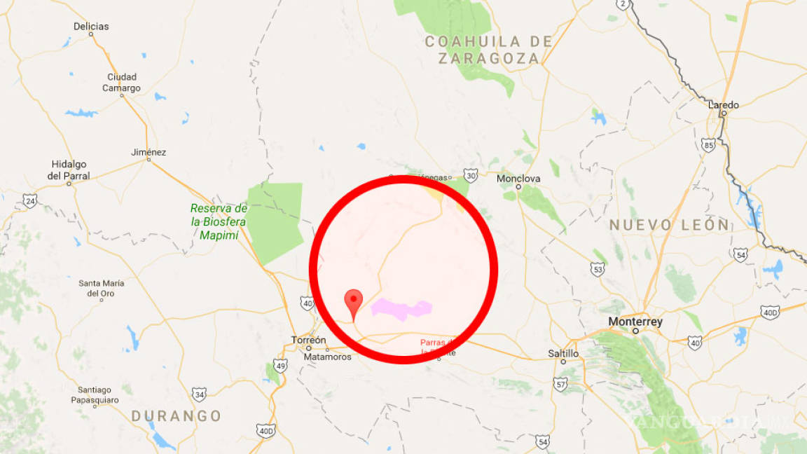 Sismo de 4.1 grados afectó región lagunera de Coahuila