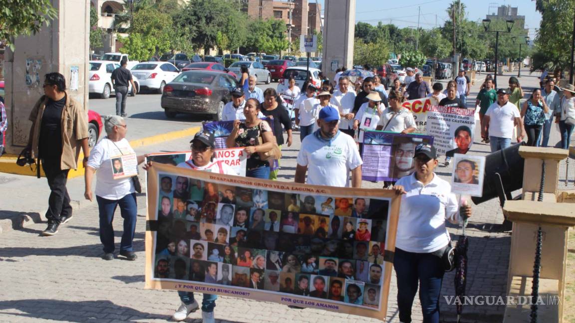 Nada qué festejar: Marchan madres de desaparecidos en Torreón