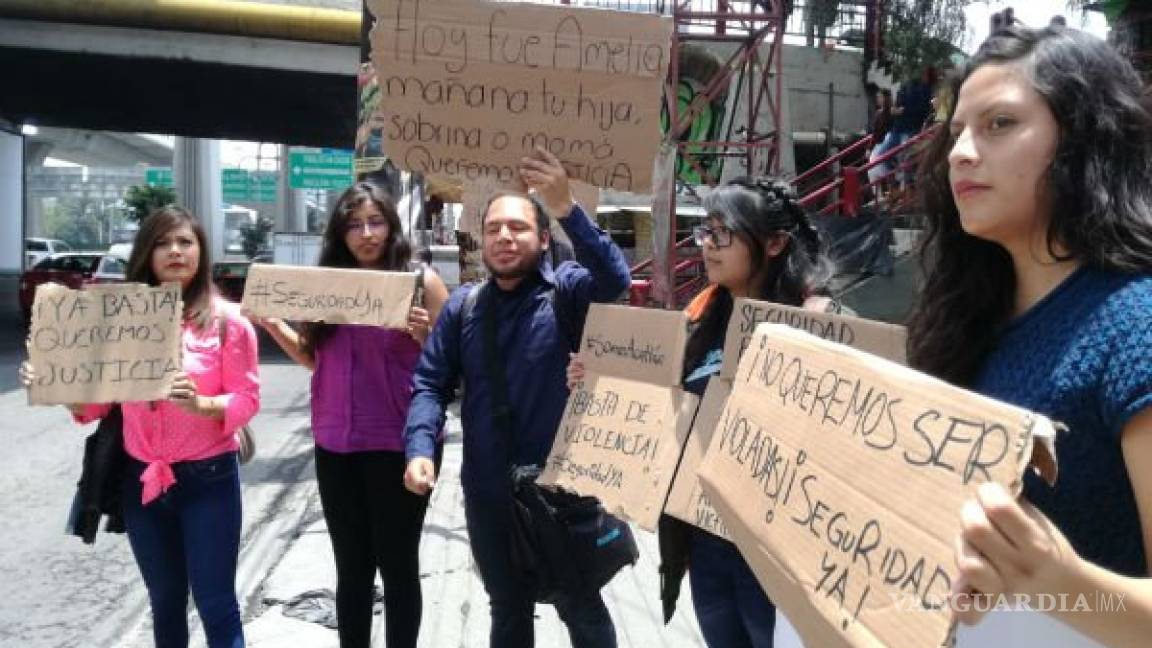 Violan en la vía pública a estudiante de la FES Acatlán, compañeros protestan