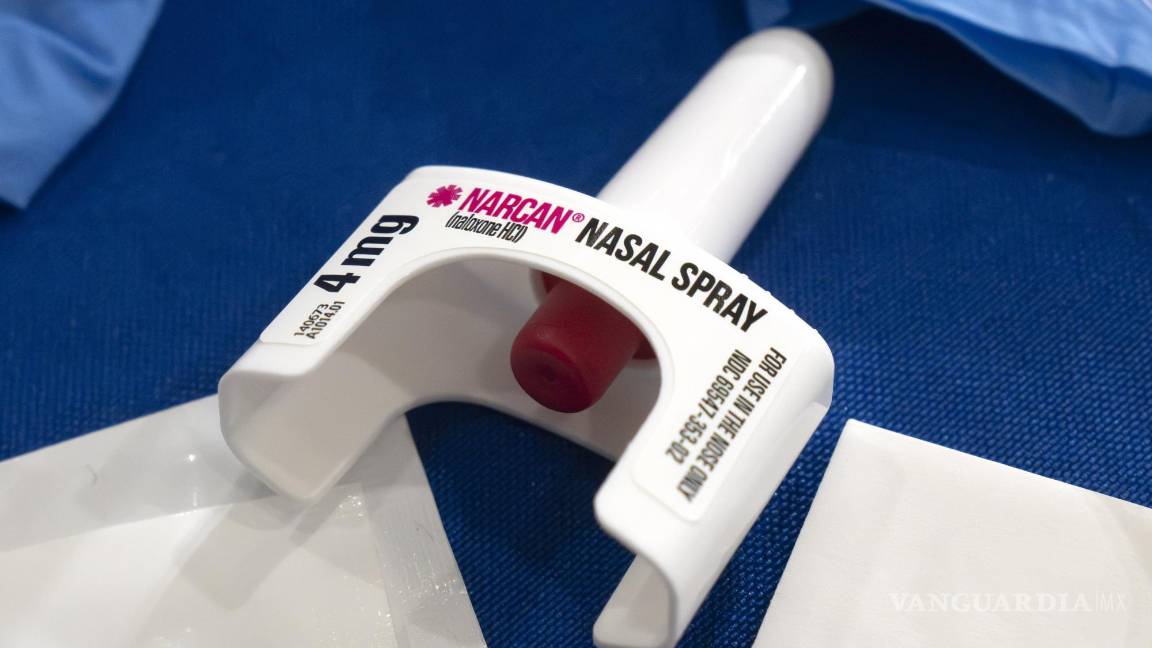 $!Un contenedor de Narcan, una versión de marca del fármaco naloxona para revertir sobredosis de opioides.