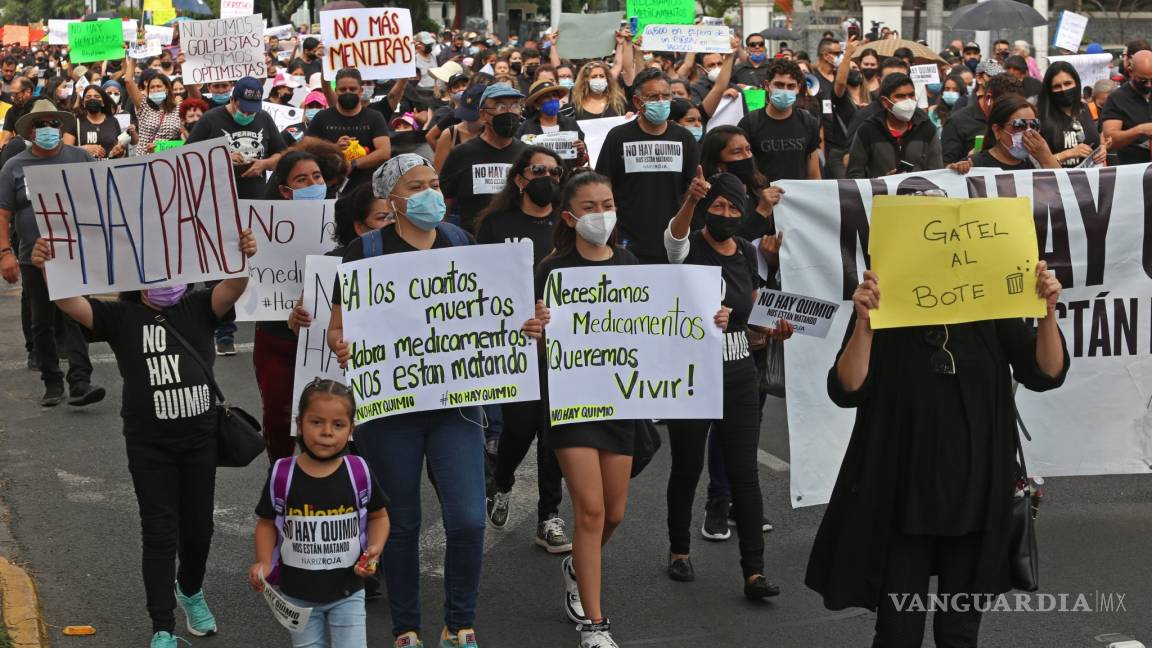 Protestan en gran parte del País por sus hijos con cáncer, exigen manifestantes y panistas renuncia de López-Gatell