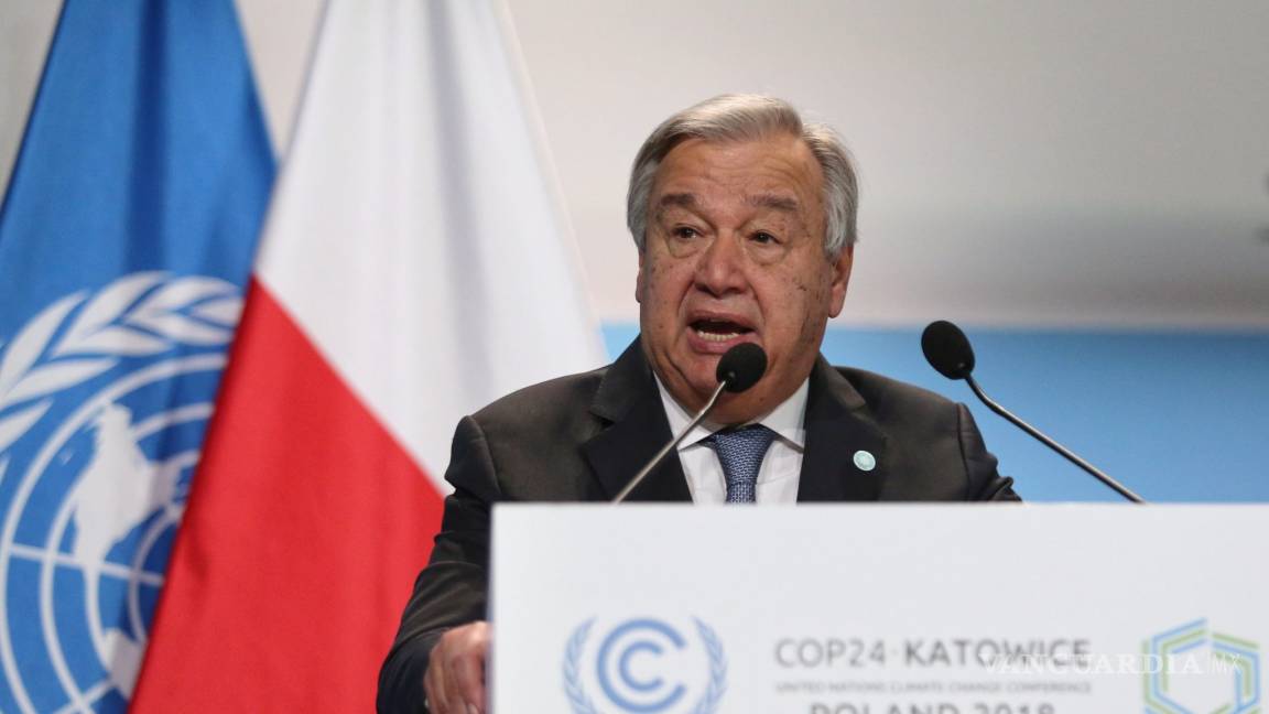 Es insuficiente el esfuerzo actual contra cambio climático, dice Guterres