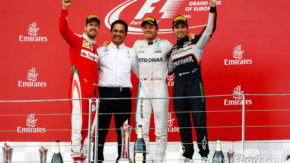 $!"Un gran campeón": Checo Pérez se despide de Rosberg
