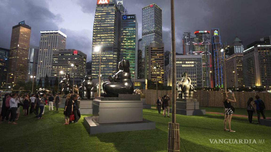 $!Botero, primer artista en exponer esculturas en el centro de Hong Kong