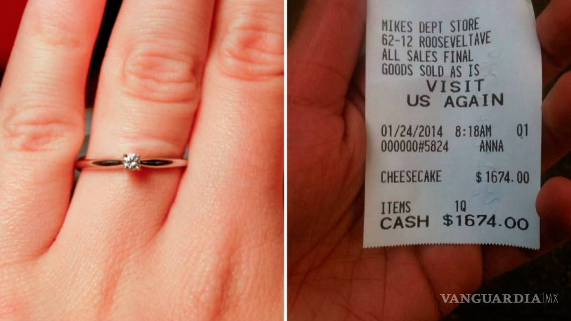 Quería un anillo de compromiso más caro y evidencia a su prometido por 'tacaño'