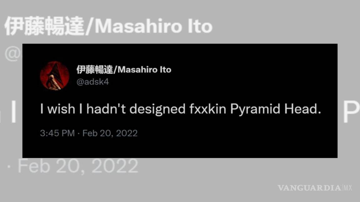 $!Al entrar a la página web podemos ver el mensaje de Masahiro Ito, diseñador de Pyramid Head, quien hace unas semanas lamentó haber diseñado al personaje.