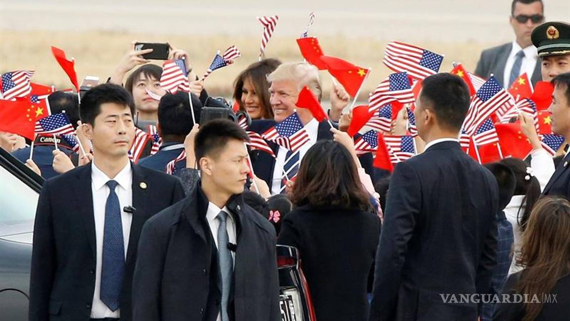 $!Recibe Donald Trump una bienvenida imperial en su primer viaje a China