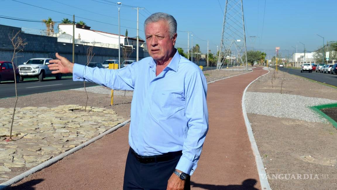 $!Entrega Jorge Zermeño trotapista y ciclovía sobre bulevar Las Quintas