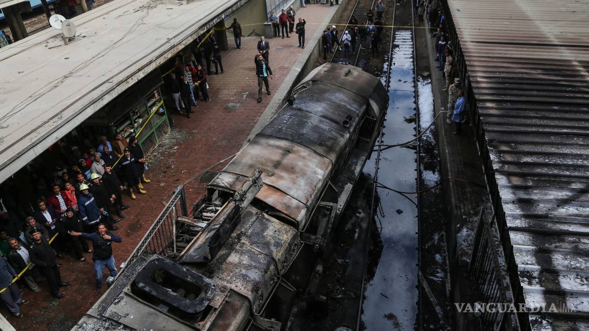 $!Arde estación de tren en el Cairo, hay 25 muertos