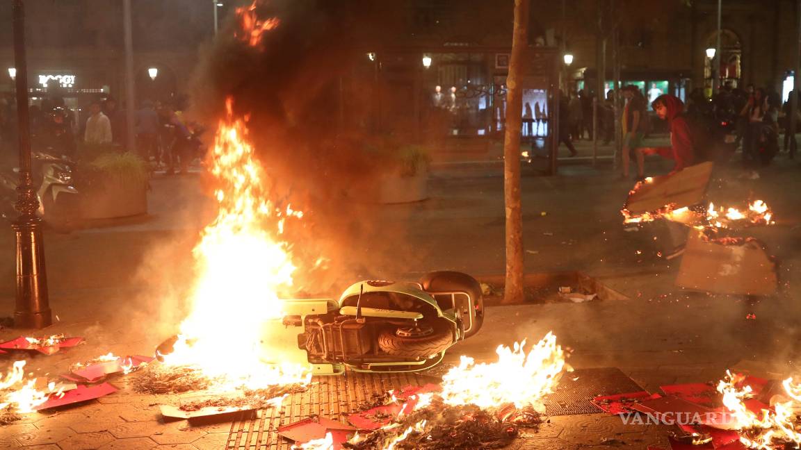 $!Reprime la policía en Barcelona manifestación independentista