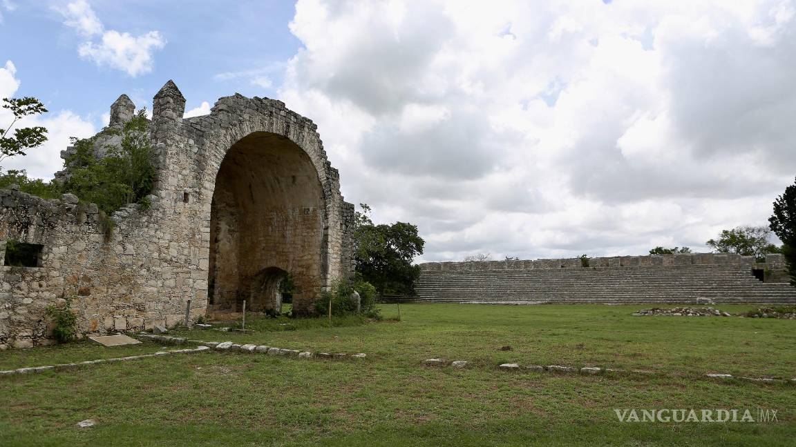 $!Vista de la zona arqueológica Dzibilchaltun en el ejido de Chablekal, estado de Yucatán (México).
