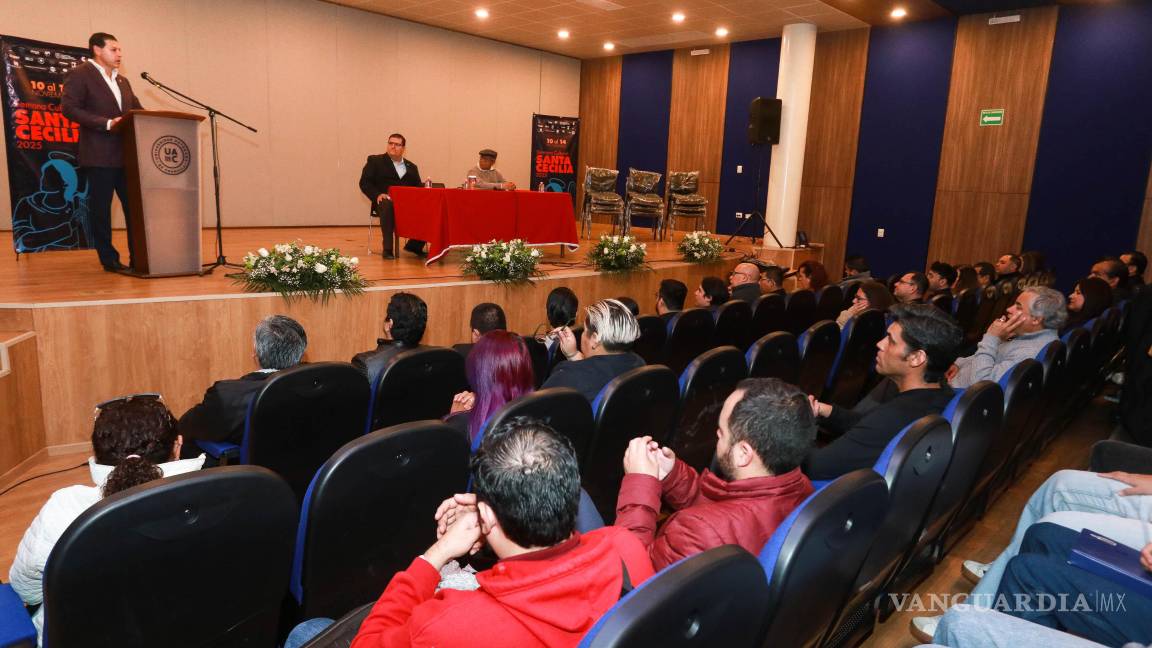 $!Durante el acto se inauguró la Semana Cultural Santa Cecilia 2025, que se realizará del 10 al 14 de noviembre en varias sedes culturales.