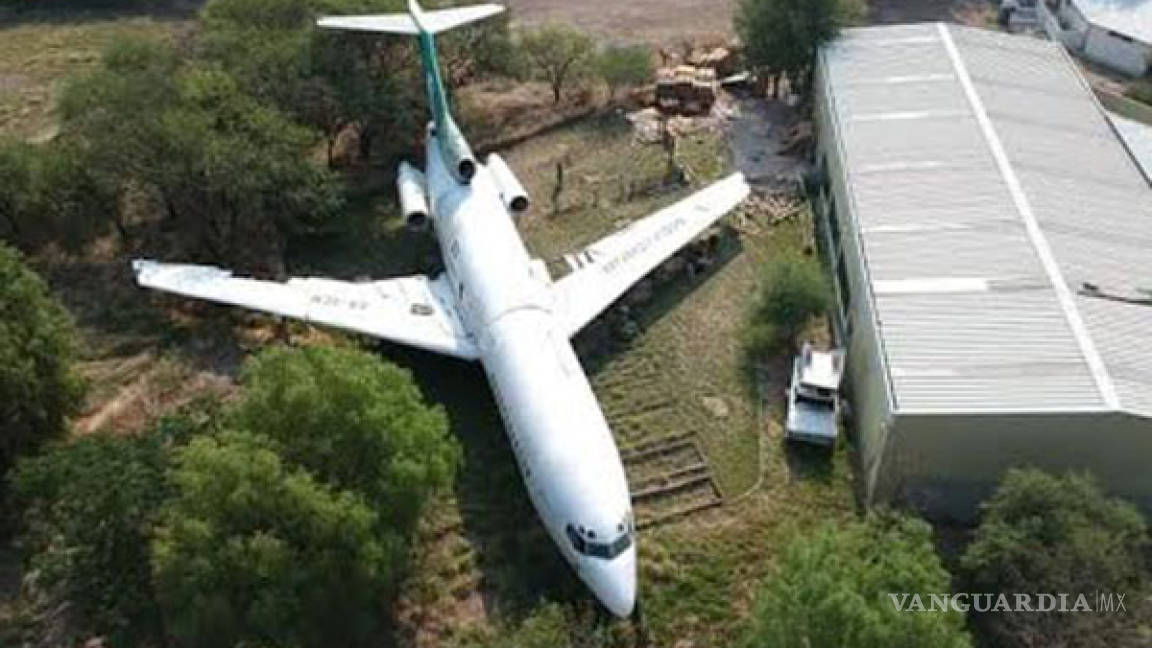 Avión de Mexicana de Aviación se encuentra abandonado en un bosque