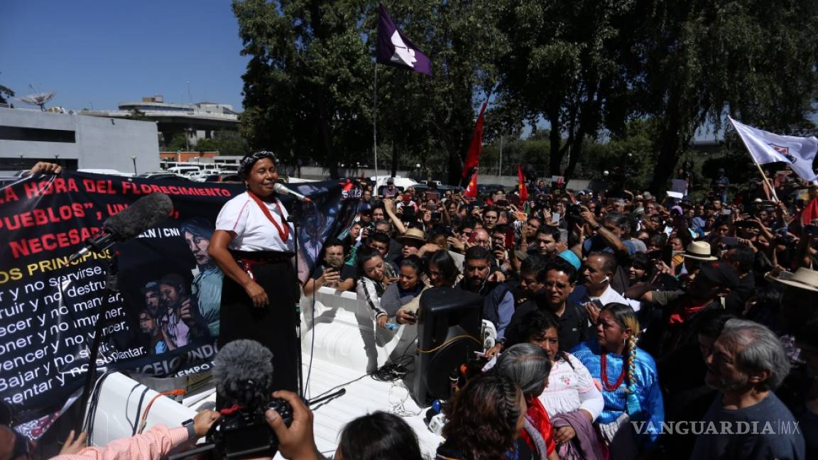María de Jesús Patricio Martínez vocera del CNI-EZLN se registra como aspirante a candidata presidencial