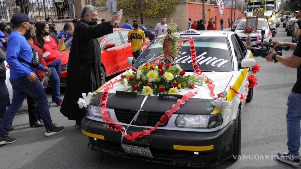 $!Peregrinación de Transportsitas en el Santuario de la virgen, como parte de los festejos por la celebración del 12 de diciembre.
