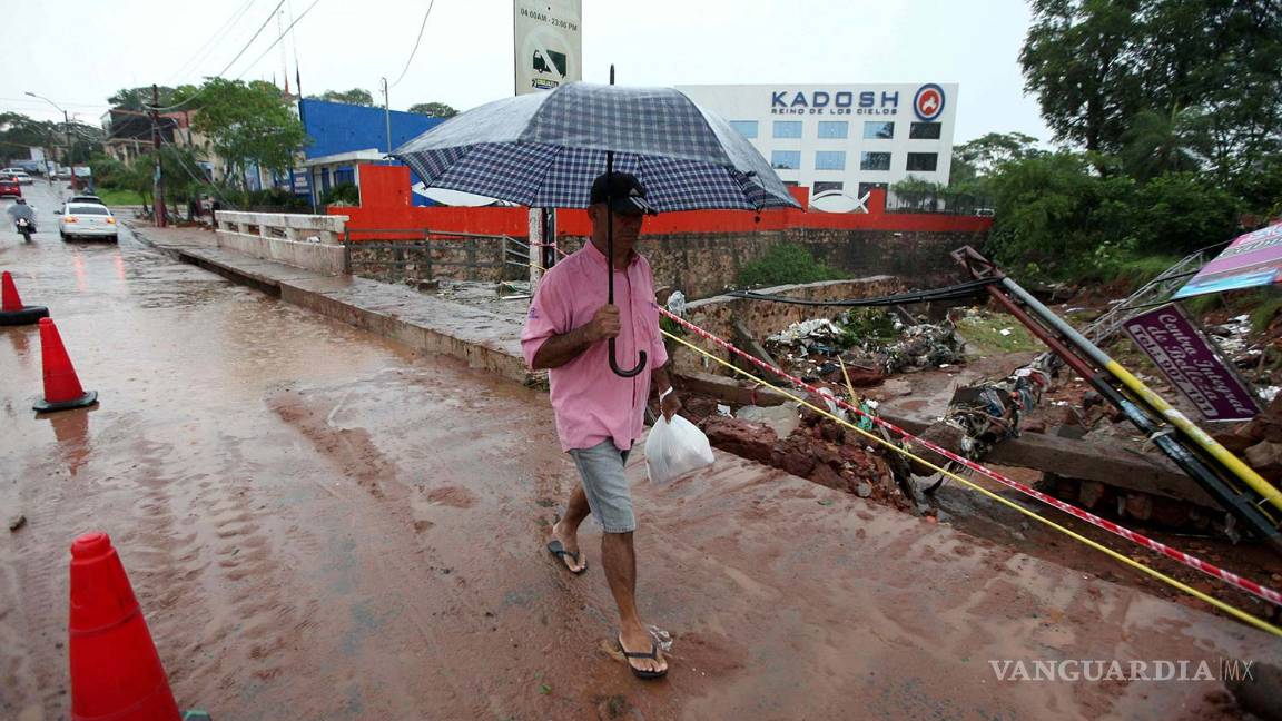 $!Fuerte tormenta golpea Paraguay: deja dos muertos