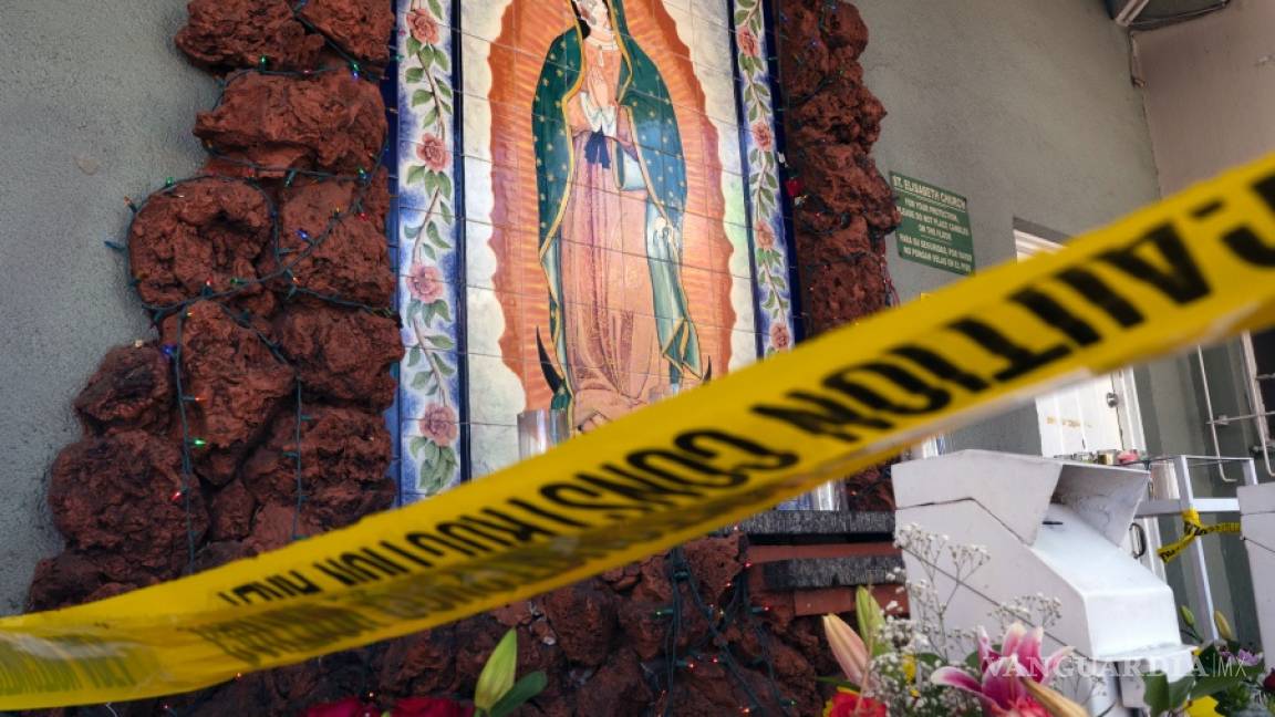 Dañan un mural de la Virgen de Guadalupe en una iglesia de Los Ángeles
