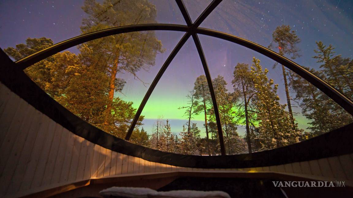 $!En Finlandia puedes ver las auroras boreales desde tu cuarto de hotel
