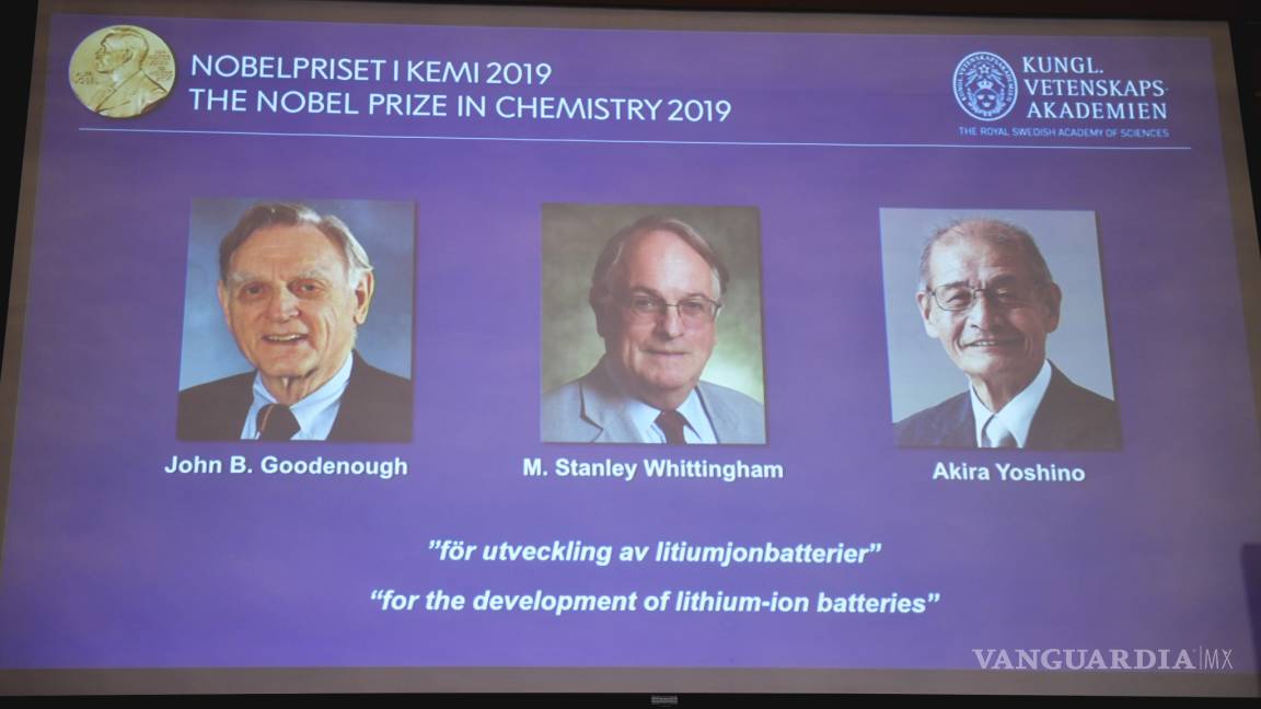 Ellos son John B. Goodenough, Stanley Whittingham y Akira Yoshino galardonados con el Premio Nobel de Química
