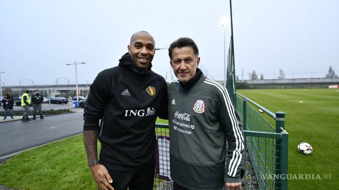 Visita Thierry Henry al Tri en Bélgica