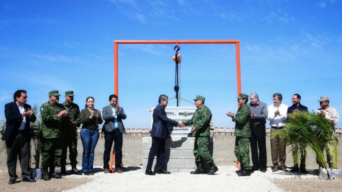 Continúa la estrategia de blindaje en Coahuila, comienzan construcción de mega cuartel en Acuña