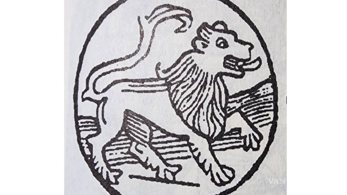 $!Antiguo signo medieval de Leo en el Zodiaco.