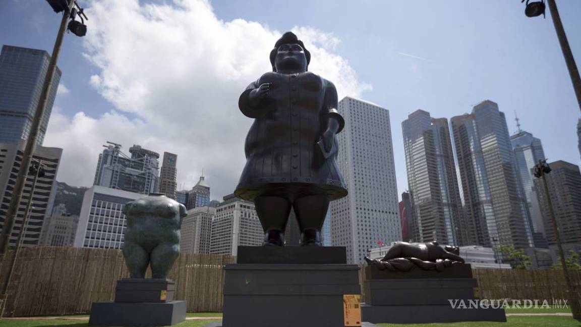 $!Botero, primer artista en exponer esculturas en el centro de Hong Kong