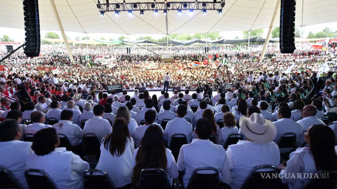 $!Meade se compromete a reforzar la seguridad de México durante cierre de campaña en Saltillo