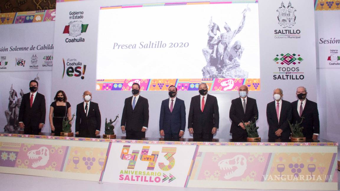 $!Entregan la Presea Saltillo 2020