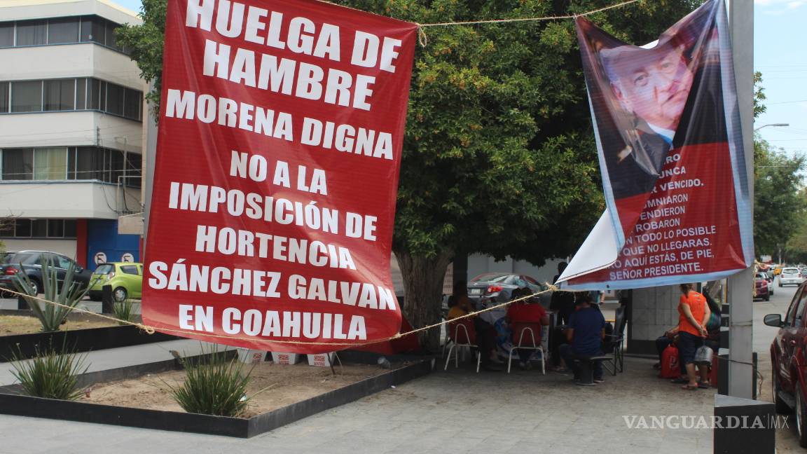 $!Continuarán con plantón para exigir revocación de Hortensia Sánchez