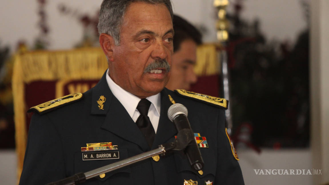 General Marco Antonio Barrón se entrega a la justicia militar