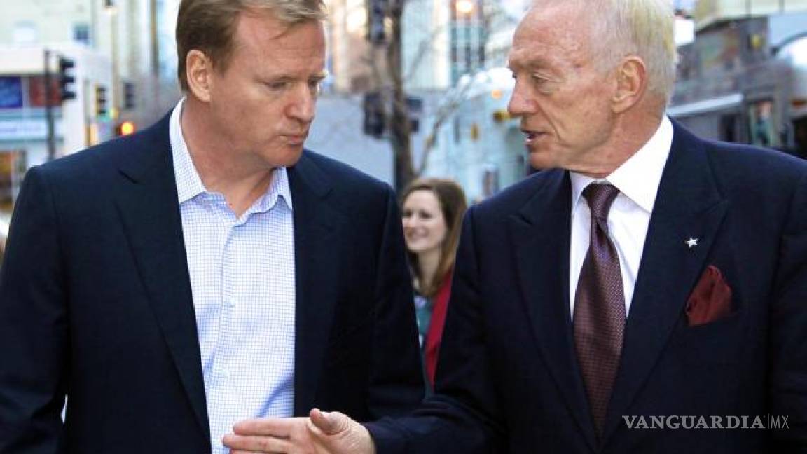 Jerry Jones amenaza con demandar a la NFL si se extiende el contrato de Goodell