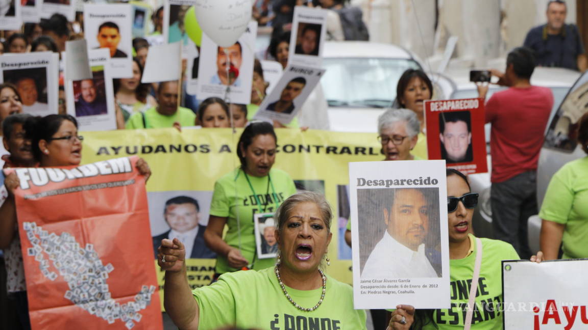 Mecanismo Internacional contra la Impunidad, la principal exigencia en la marcha de madres de desaparecidos en Saltillo