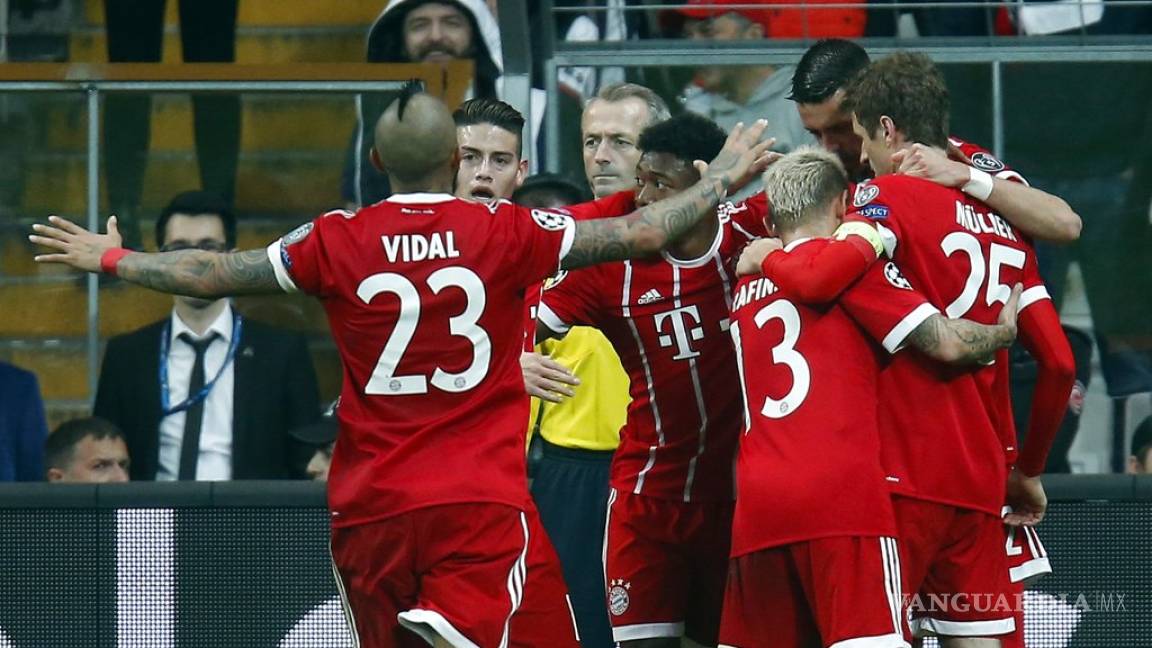 Bayern Munich vuelve a demostrar su poderío y elimina al Besiktas